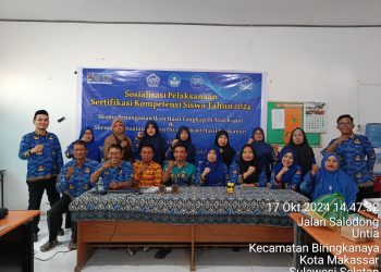 85 Siswa SMKN 9 Makassar Terima Bantuan Serkom Tahun 2024