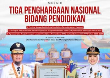 Pemprov Sulsel Raih Tiga Penghargaan Nasional Bidang Pendidikan